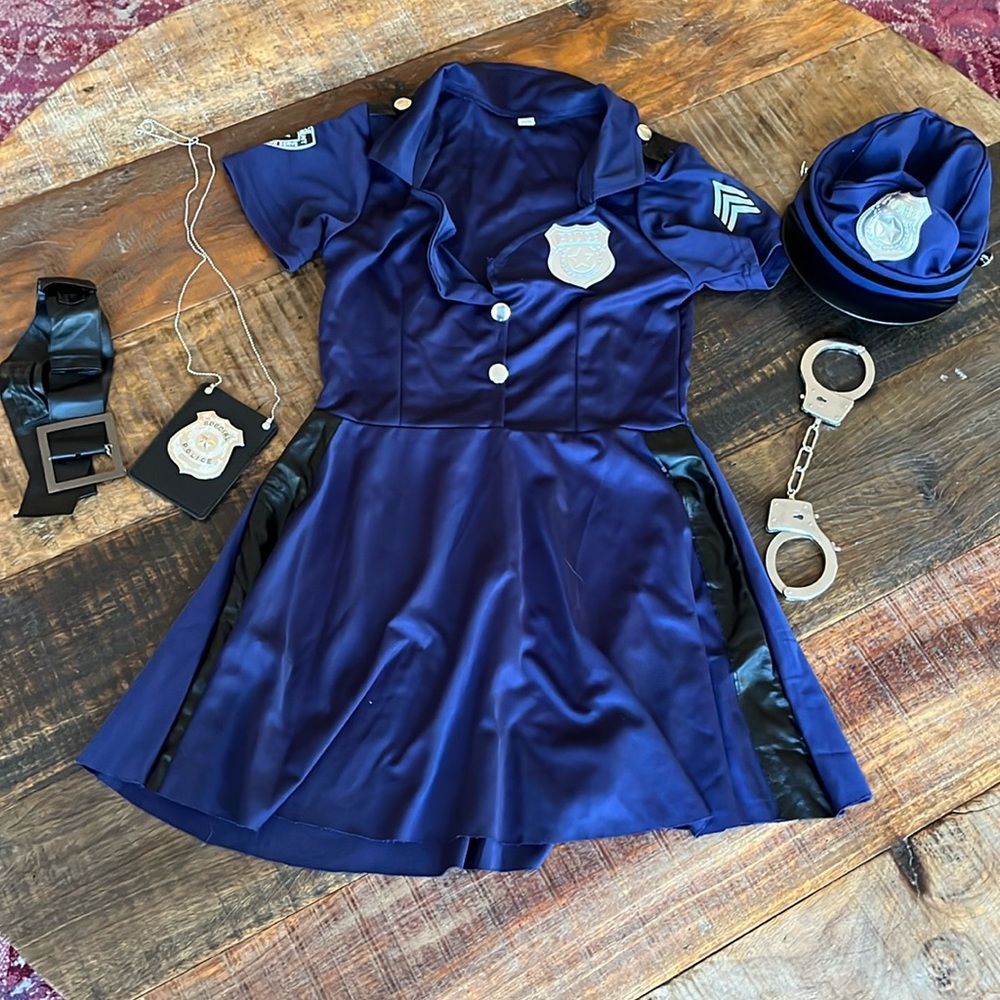 Police Dress Costume Size Small